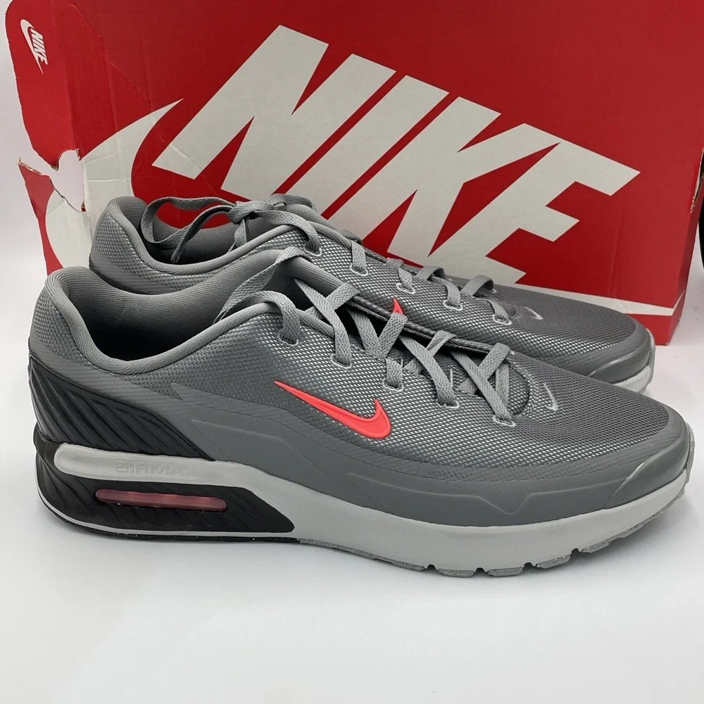 Nike Air Max Bia Running Shoes Mens Size 15 Smoke Grey/Bright Crimson IF2624-002